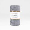 Macrame Glitter Cotton 2mm - GREY with SILVER