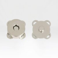 Magnetic bag clasp - silver